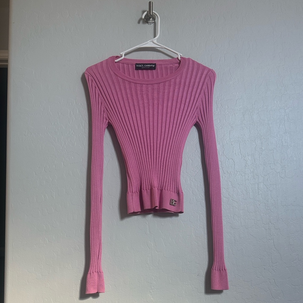 Dolce & Gabbana Fuchsia Long Sleeve Top